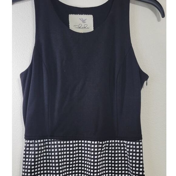 Anthropologie Tabitha Womens Size 4 Mini Dress Sleek Modern Goth Whitchy Dress - Picture 3 of 7